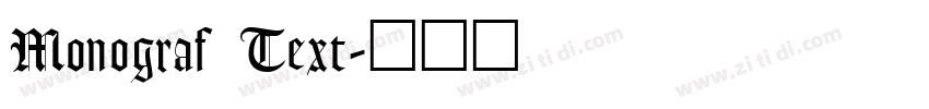 Monograf Text字体转换